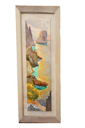 Painting on recycled door Antonio Palomba | FONTELINABIANCO
